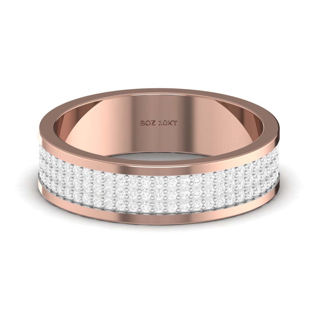 Alexx Diamond Band in 18K Gold