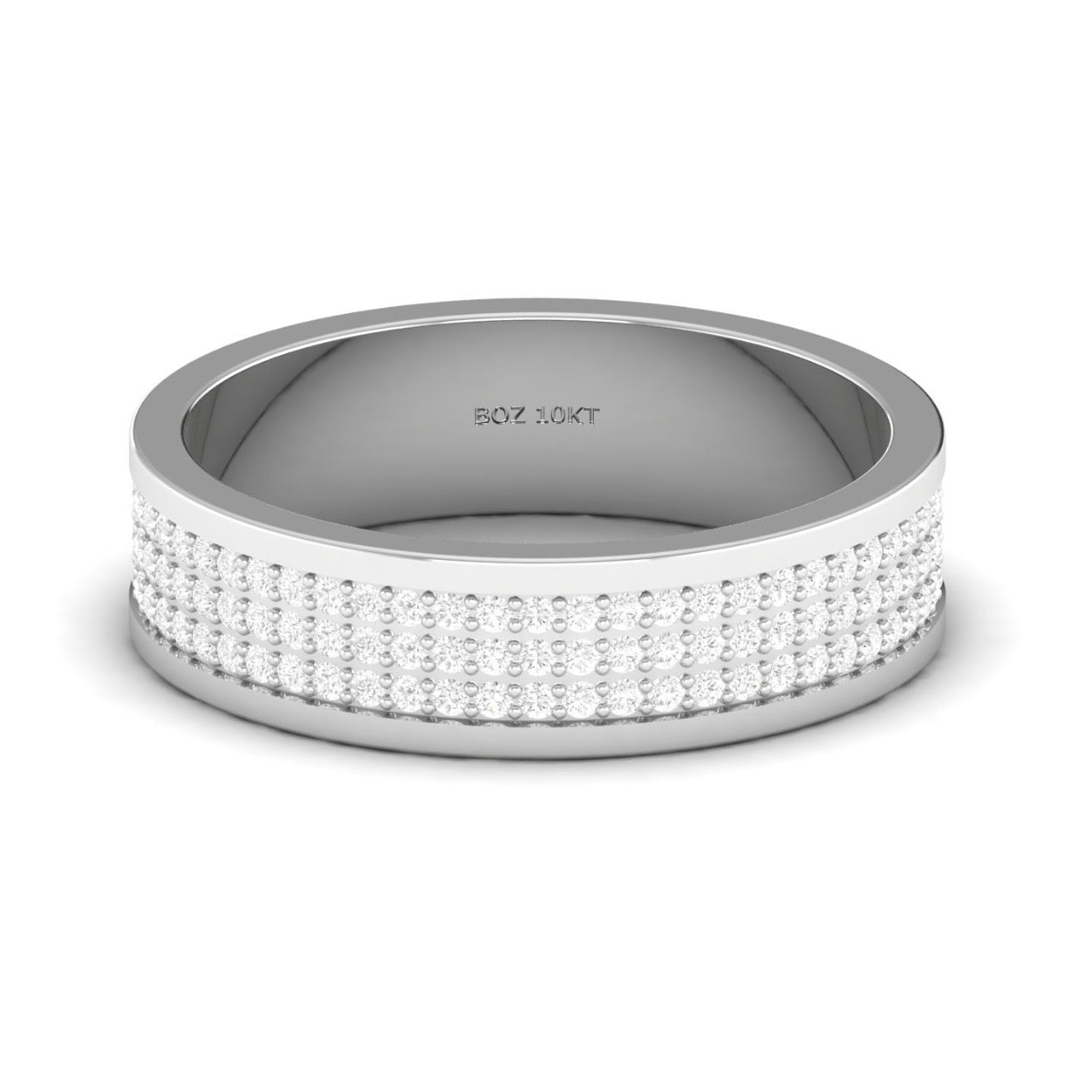 Alexx Diamond Band in 18K Gold