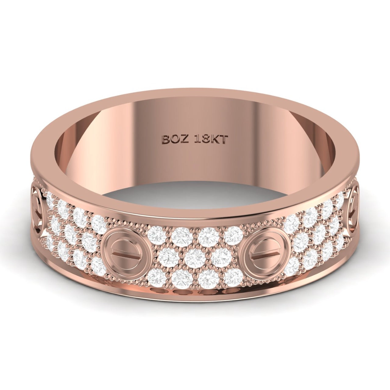 Love Inspired 6mm Natural Diamond Band in 18K Gold