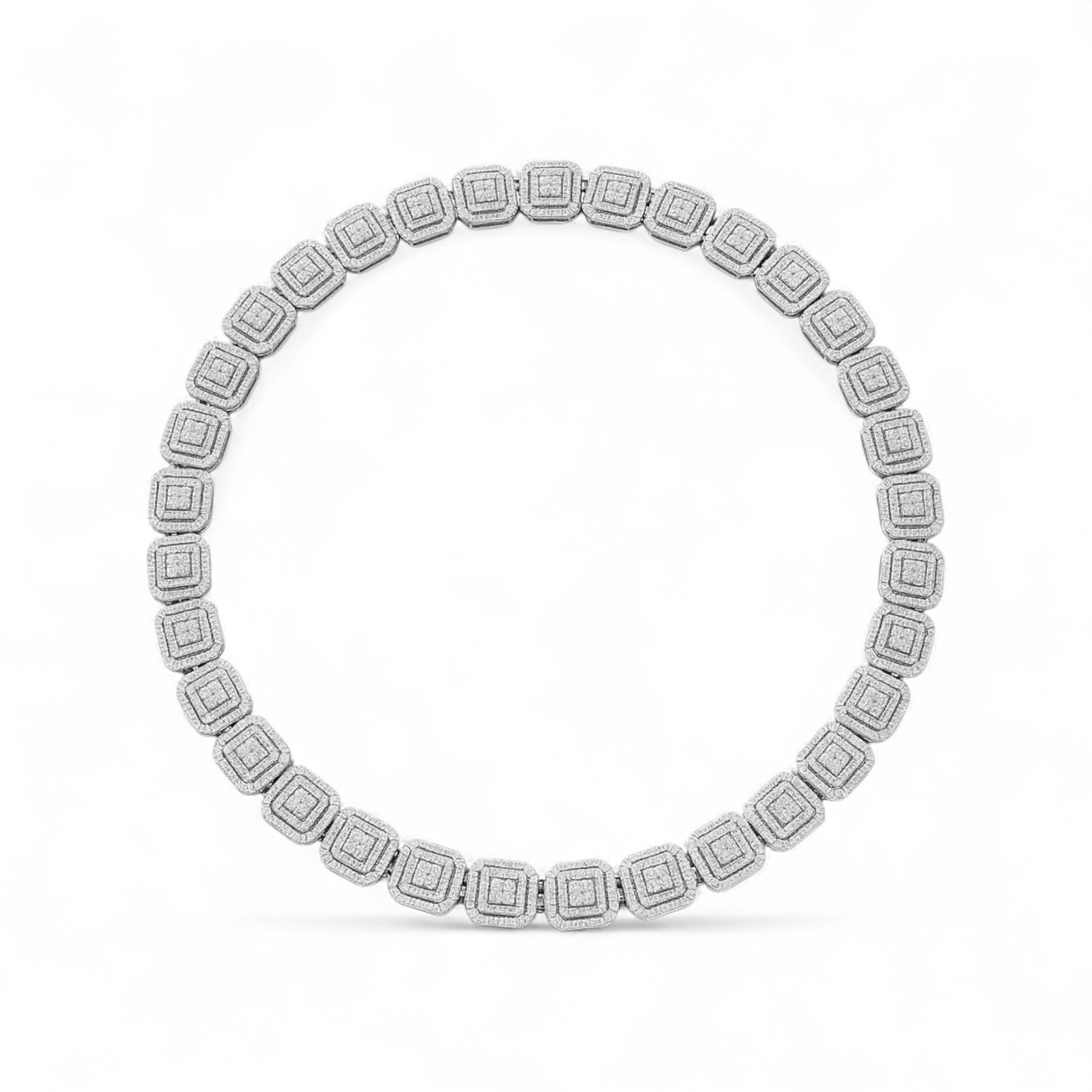Edgar Moissanite Necklace in 925 Sterling Silver