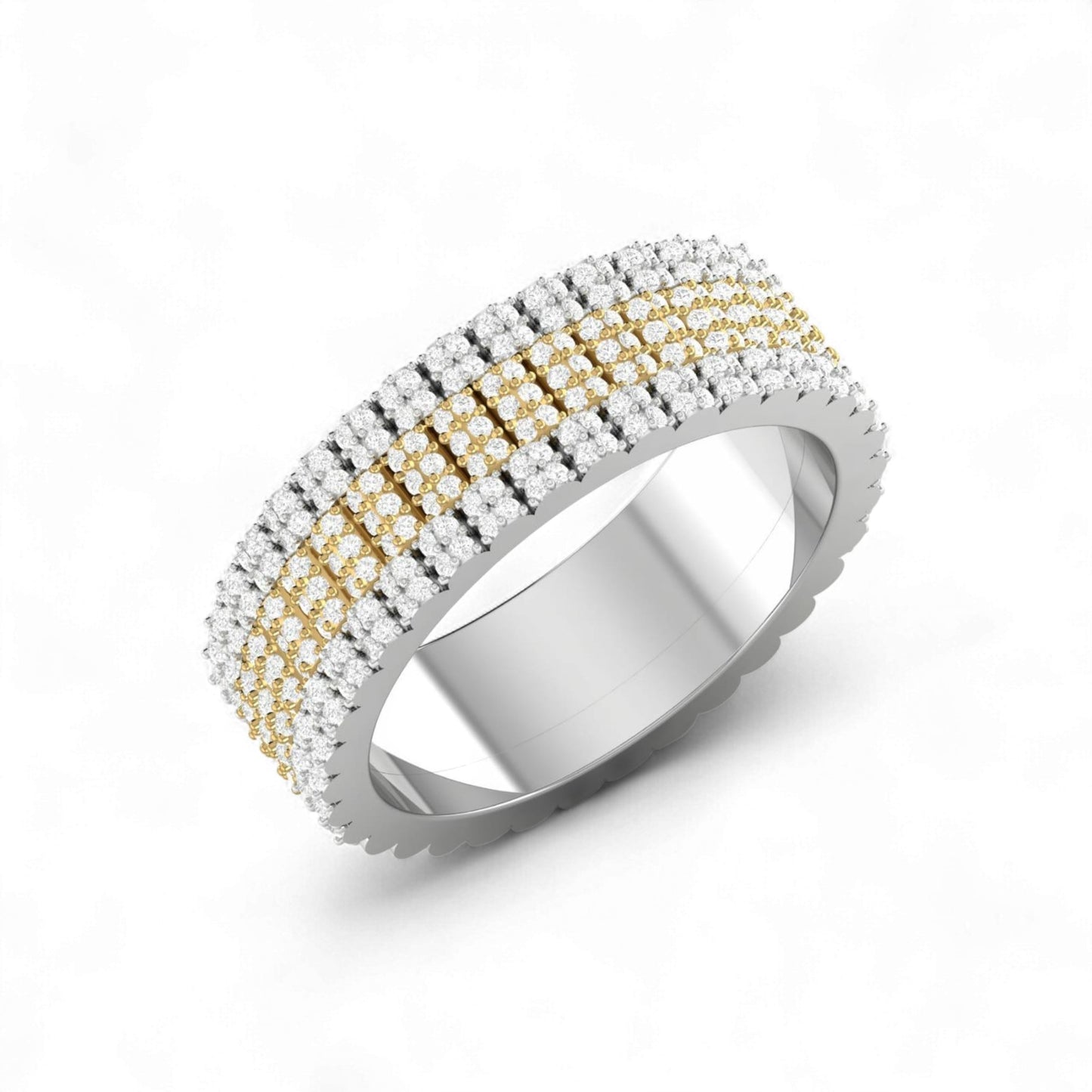 Zeus 180 Natural Diamond Band in 18K Gold