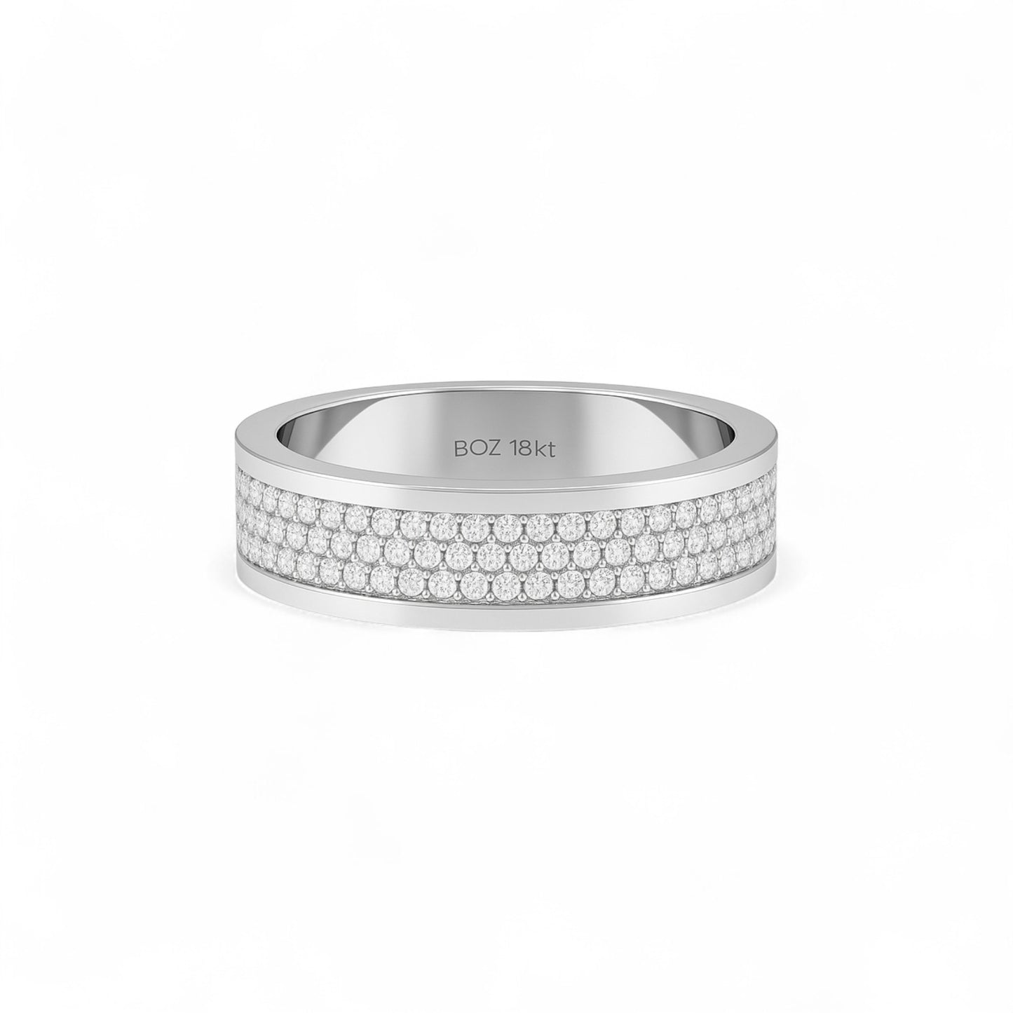 Alexx Natural Diamond Band in 18K Gold
