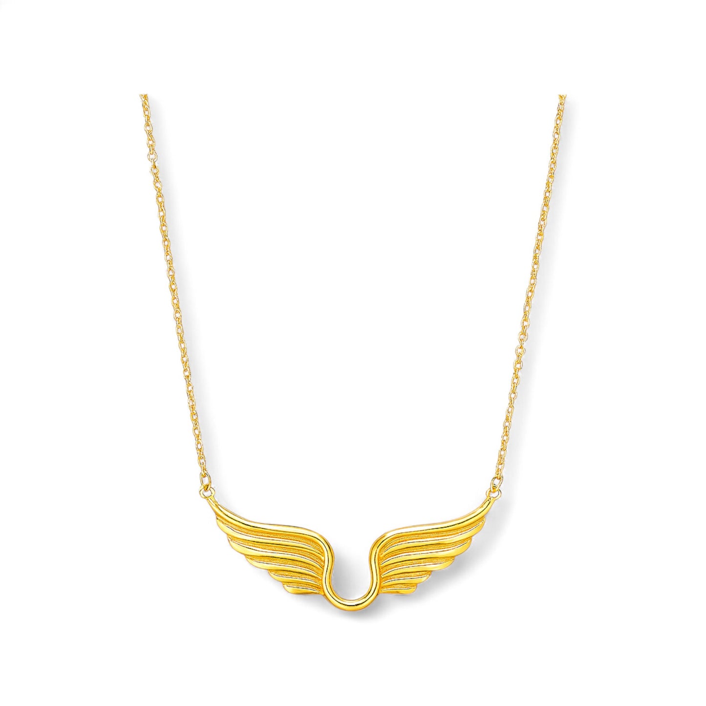 Angel Wing Pendant Necklace in 18K Gold