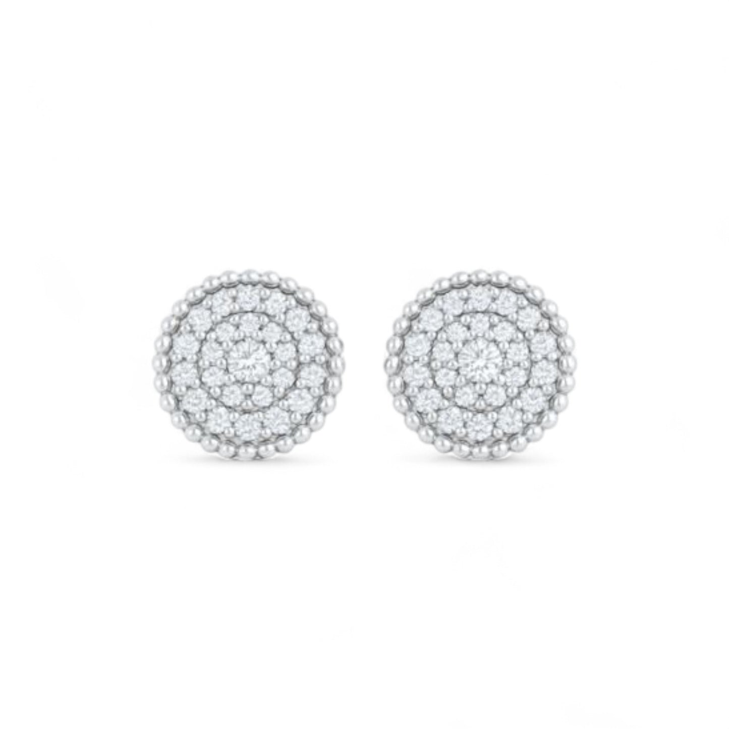 Ava Mini Natural Diamond Studs in 18K Gold