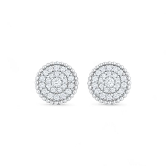 Ava Mini Natural Diamond Studs in 18K Gold