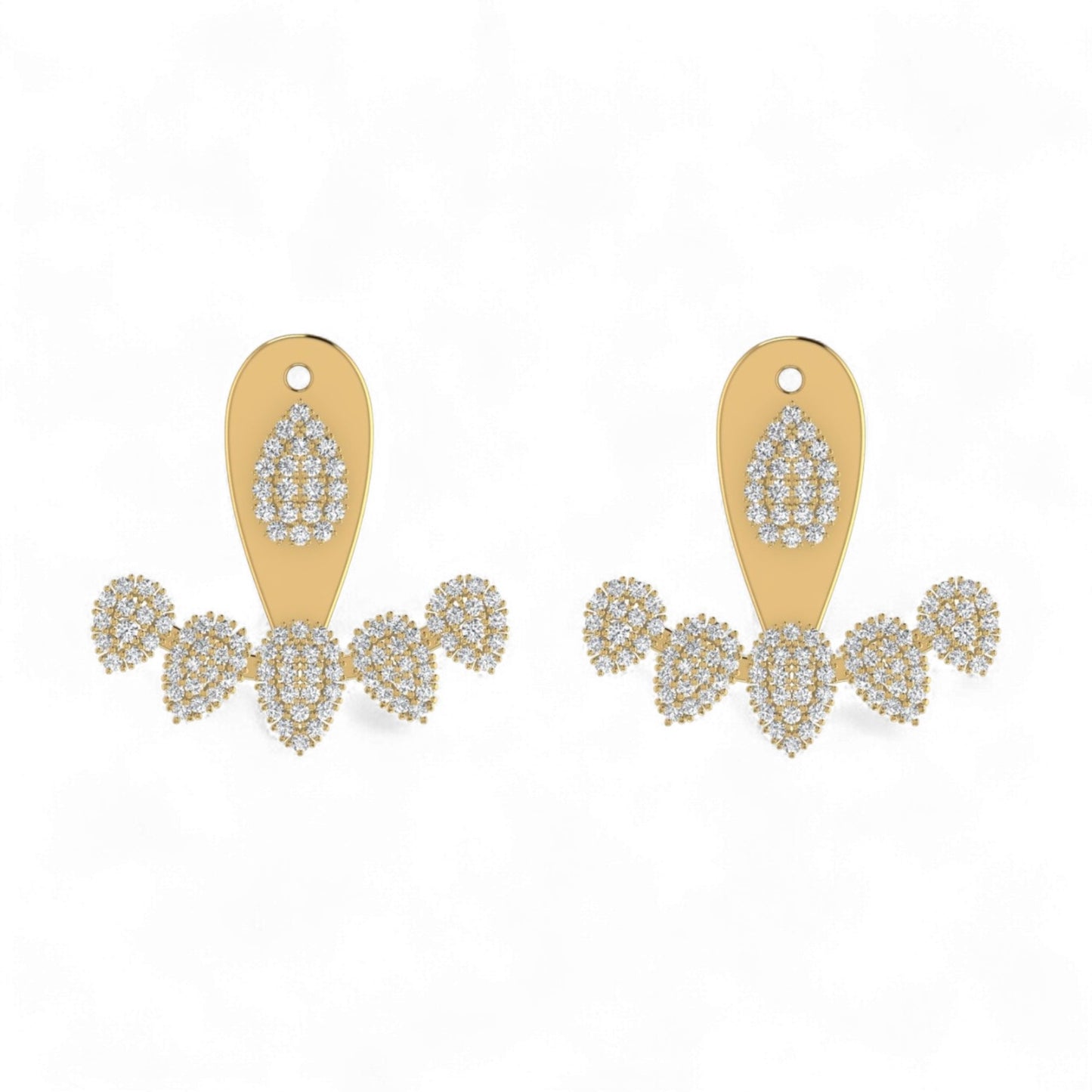 Azure Diamond Studs in 18K Gold