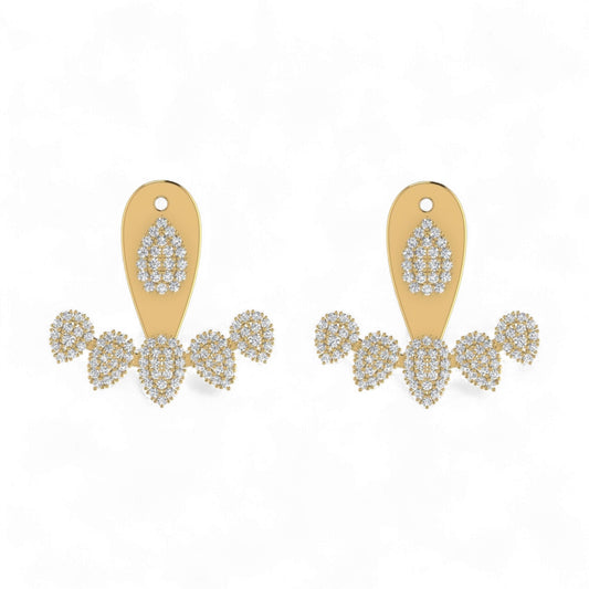 Azure Diamond Studs in 18K Gold