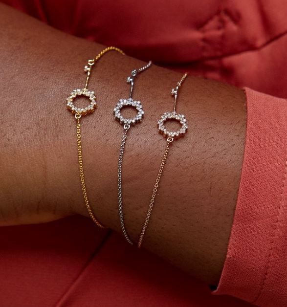 BOZ Forever Key Diamond Bracelet in 18K Gold