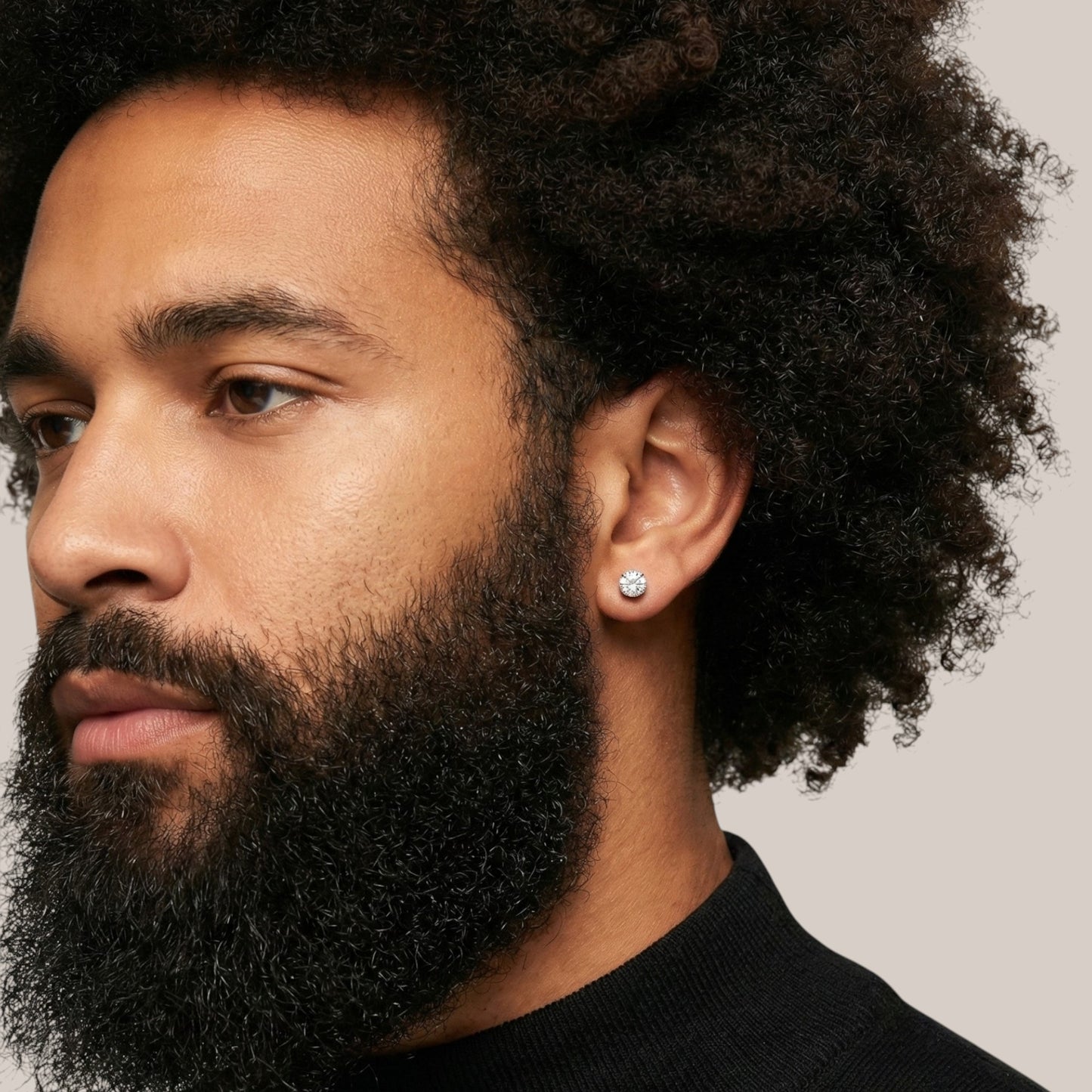 Moissanite Studs in 925 Sterling Silver