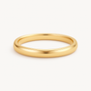 Gold ring on a white background