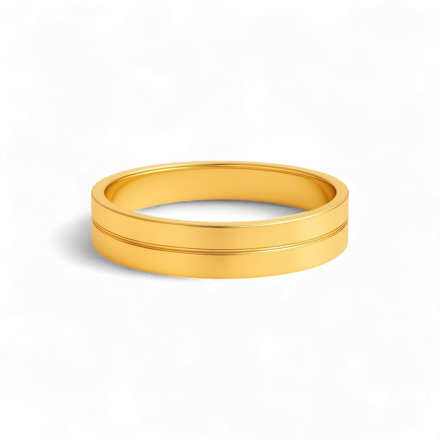 6MM Midline Band in 18KT Gold