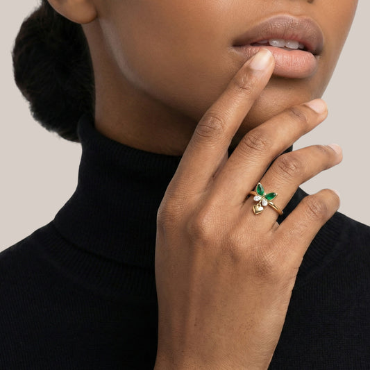 Elaris Bloom Ring in 18KT Gold
