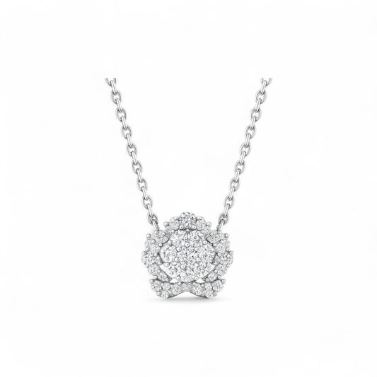 Lesa Moissanite Necklace in 925 Sterling Silver