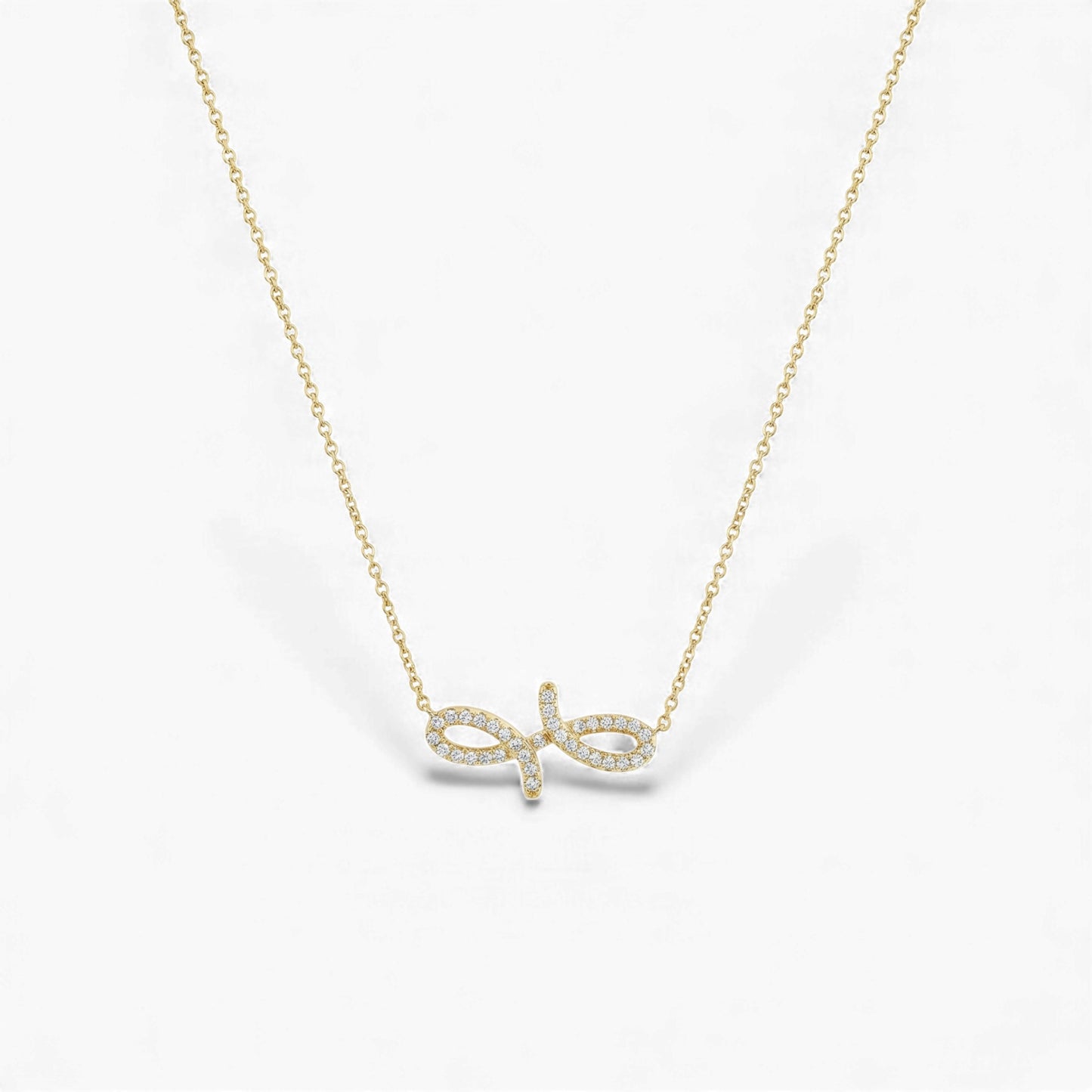 3D Oiza Infinie Diamond Necklace in 18KT Gold