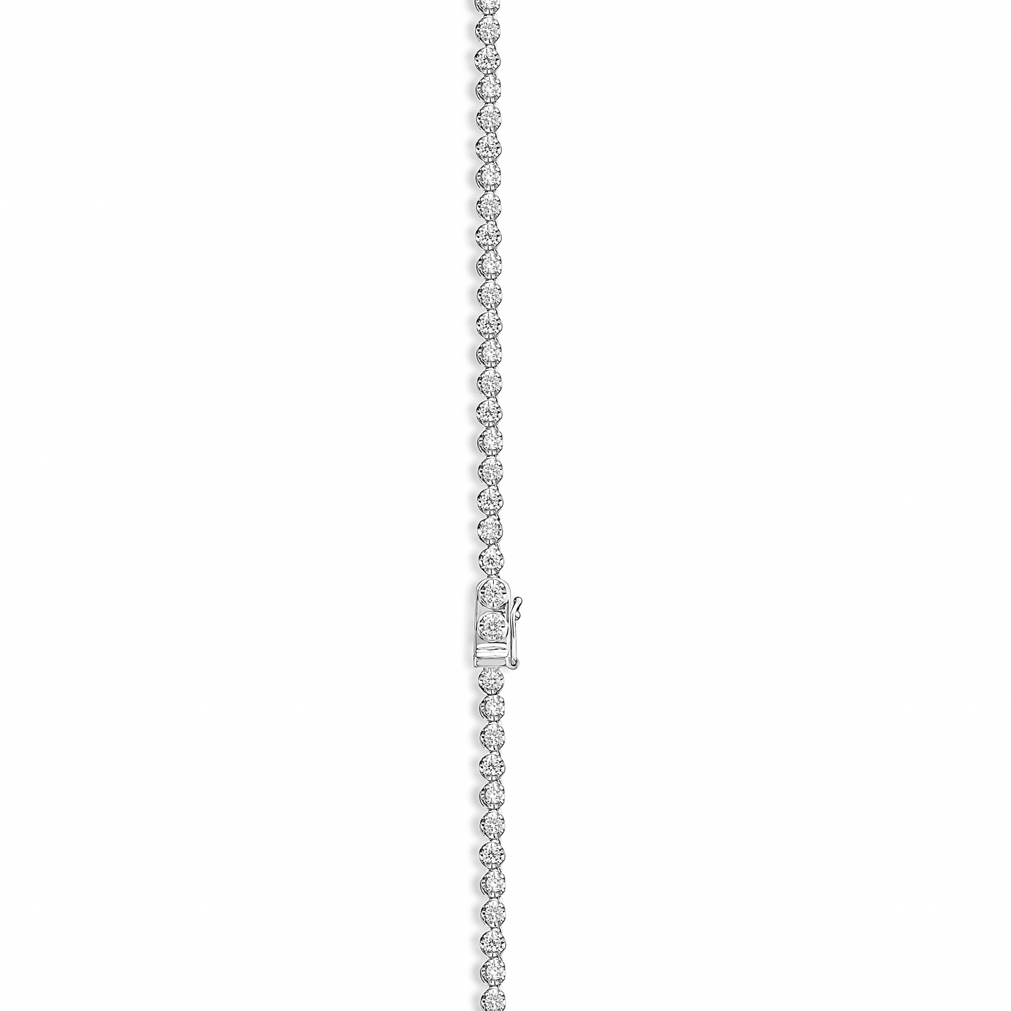 Diamond bracelet on a white background