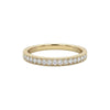Pearl Milgrain Diamond Band in 18KT gold with round-cut natural diamonds and detailed milgrain finish