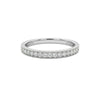 Pearl Milgrain Diamond Band in 10KT gold with milgrain detailing and sparkling diamonds