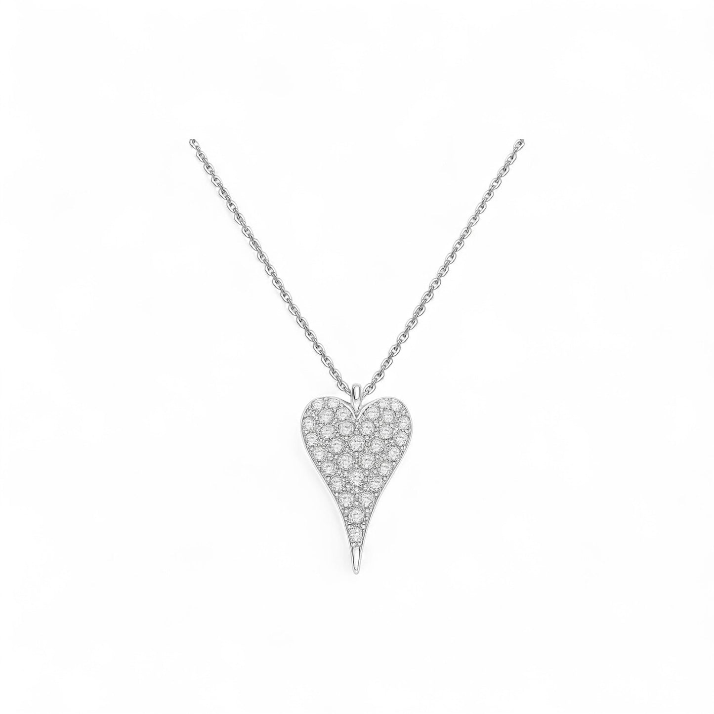 Lev Moissanite Necklace in 925 Sterling Silver