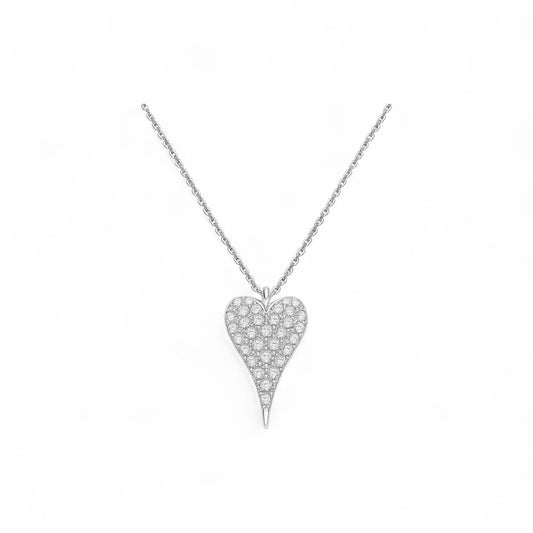 Lev Moissanite Necklace in 925 Sterling Silver