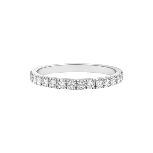 2MM Pave CZ Band in 18KT Gold