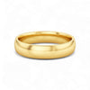 Gold ring on a white background