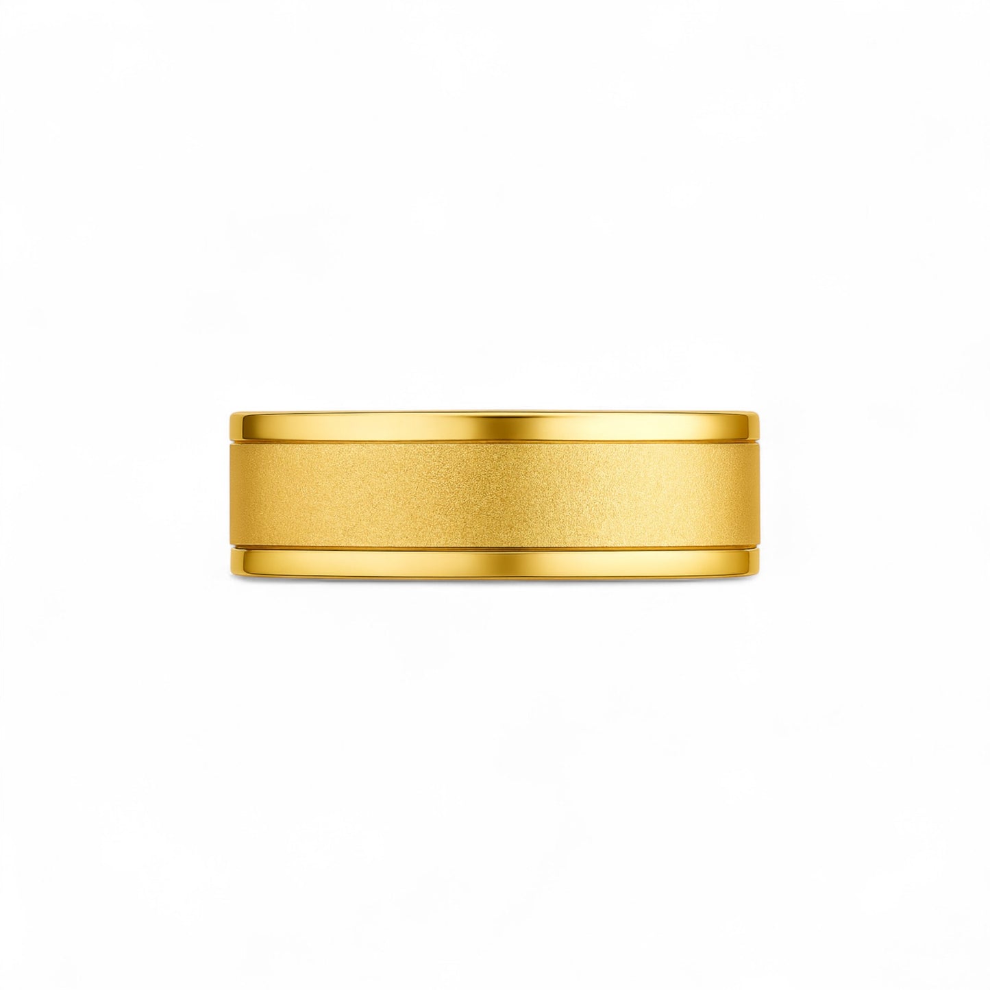 6mm Sandblast Band in 10K Gold