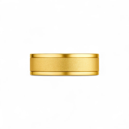 6mm Sandblast Band in 10K Gold
