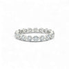 Diamond eternity ring on a white background