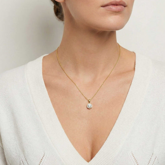 Everyday Natural Diamond Necklace in 18KT Gold