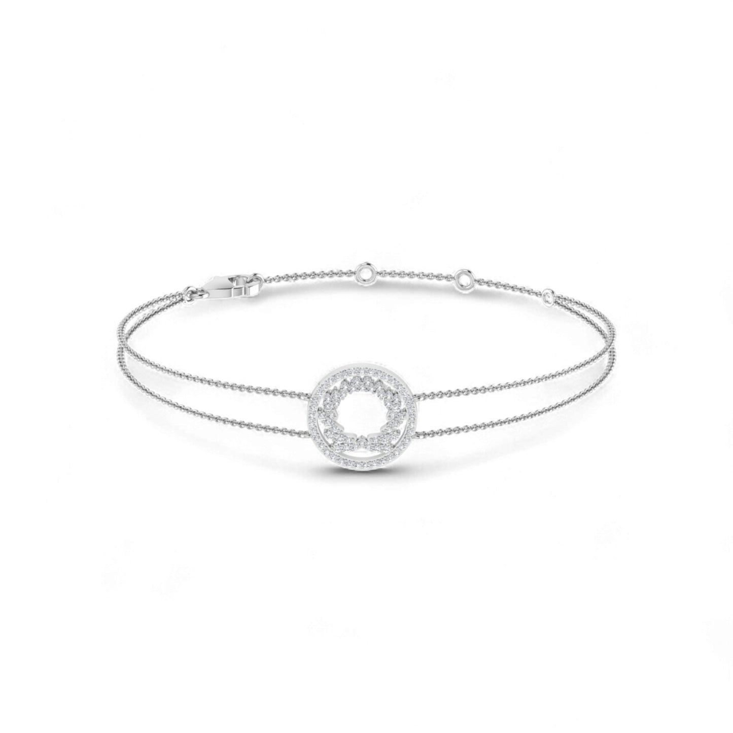 Eyana Moissanite Bracelet in 925 Sterling Silver