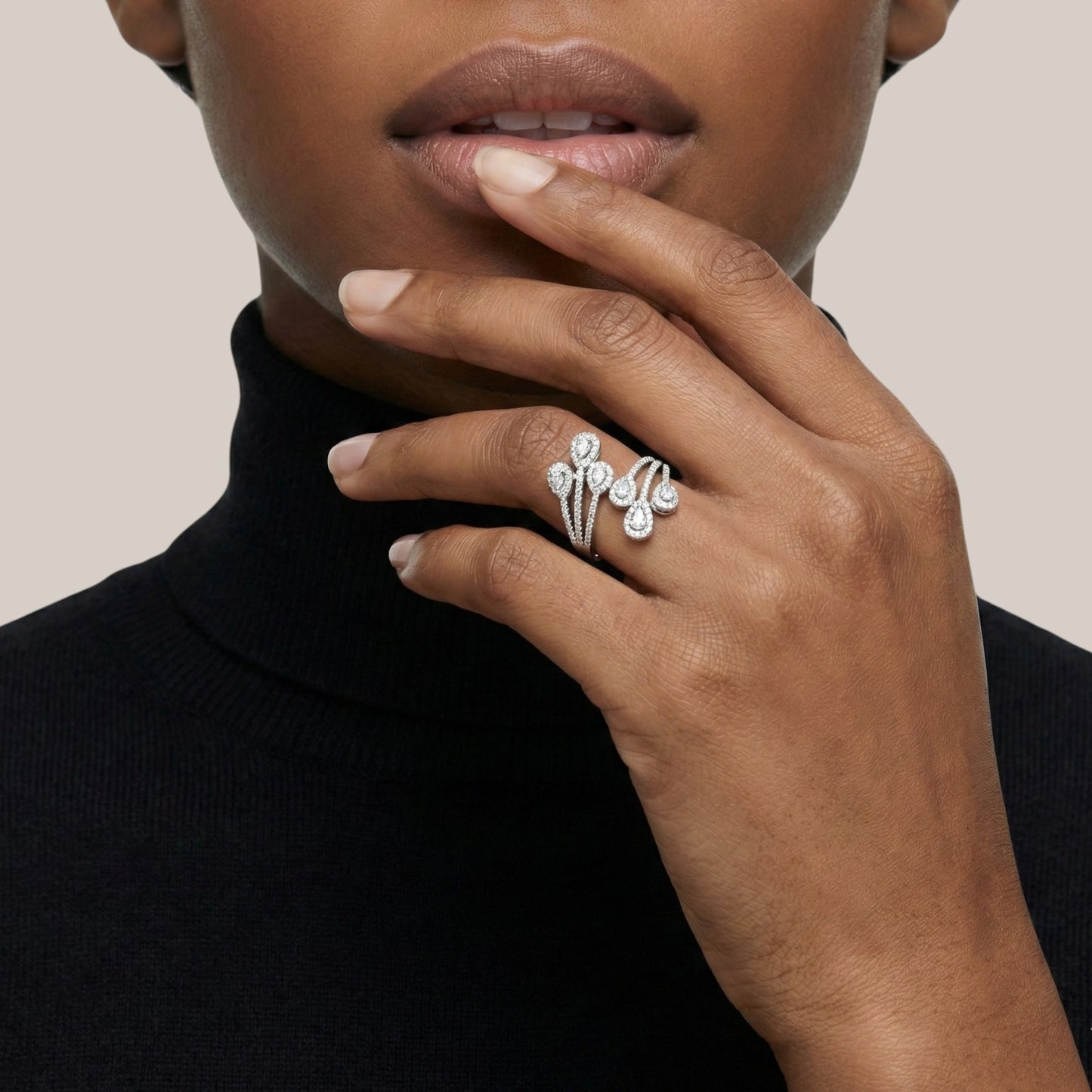 Imani Diamond Ring in 18KT Gold