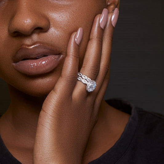 Mira CZ Bride Set in 18K Gold