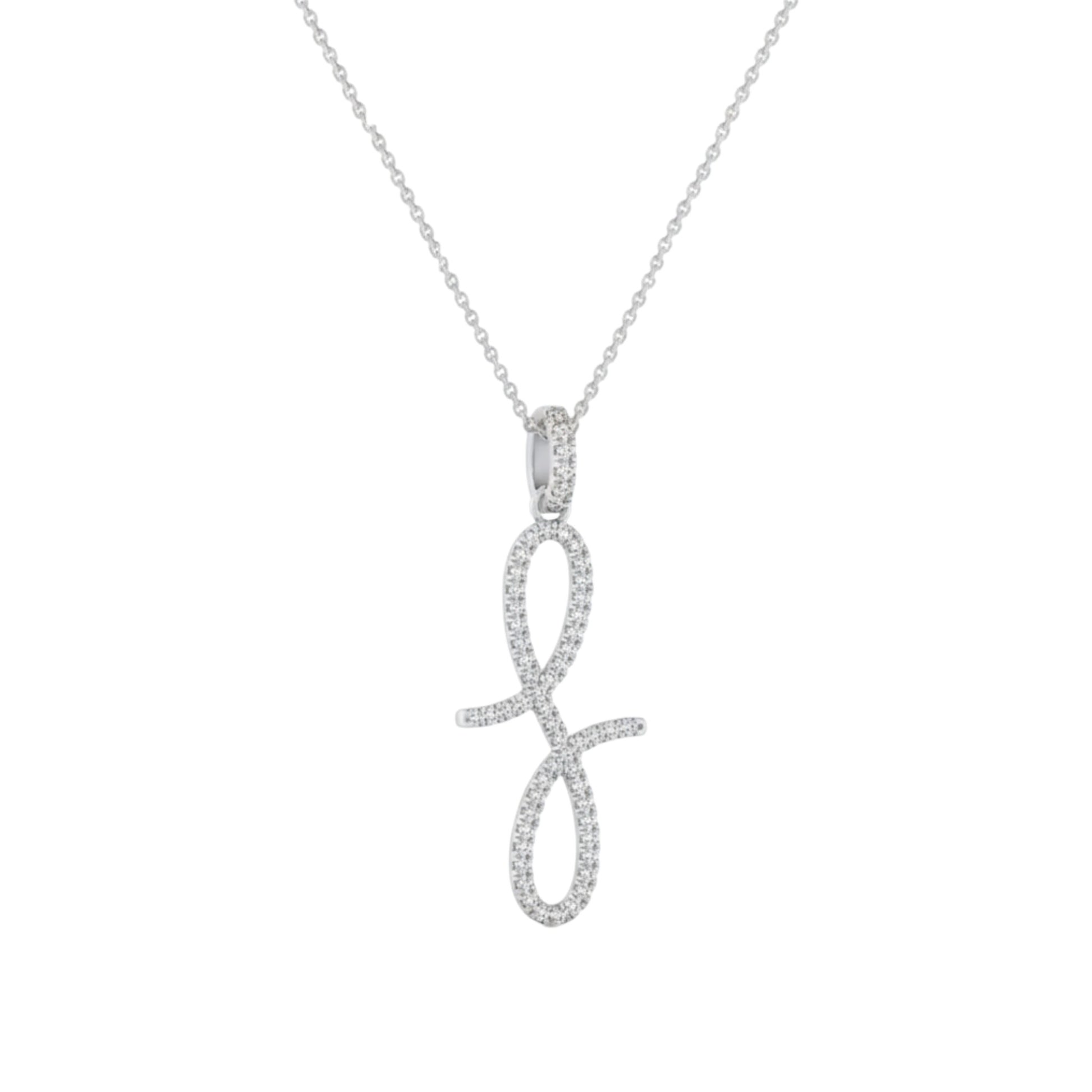 Silver necklace with a unique pendant on a white background