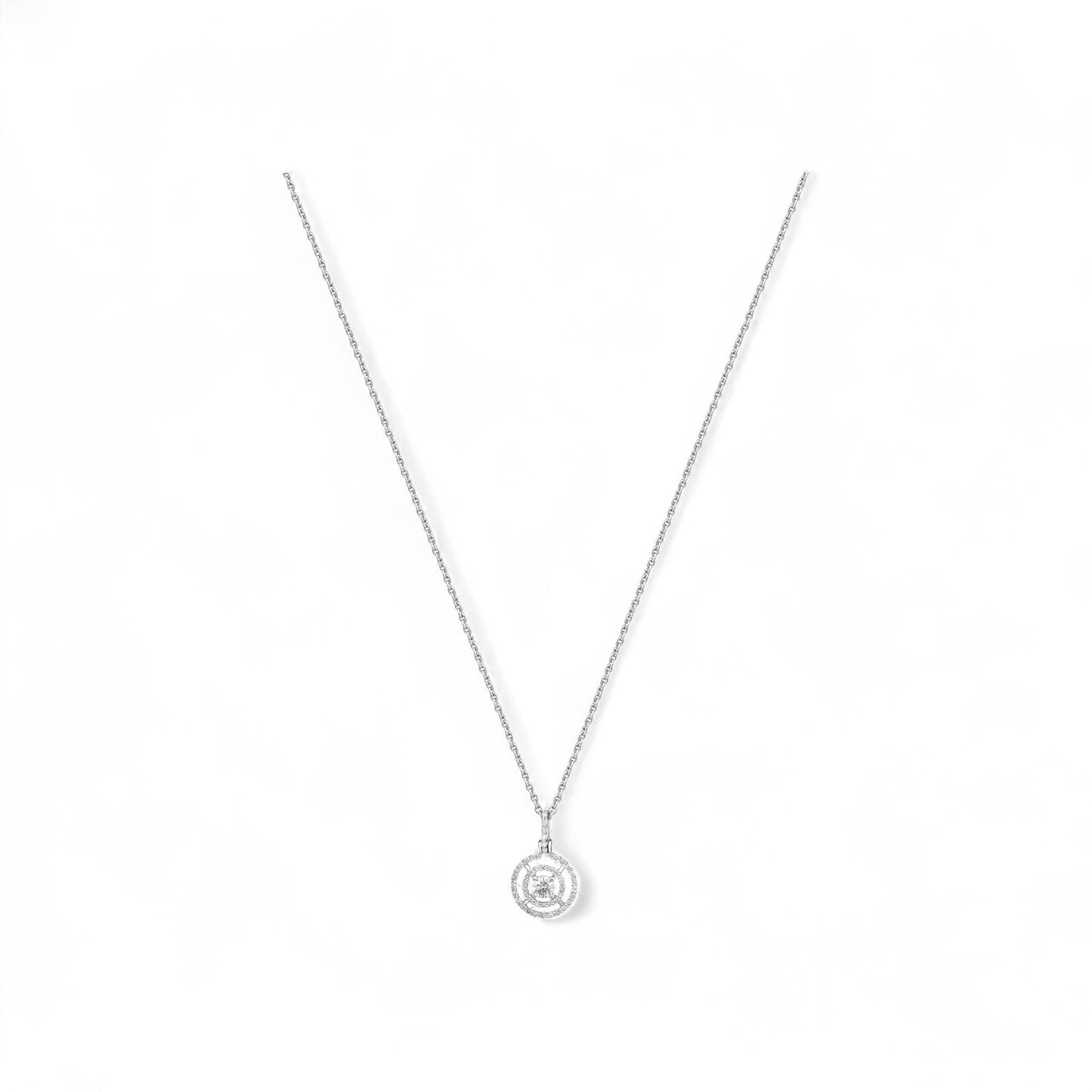 Orbit Natural Diamond Necklace IN 18K Gold
