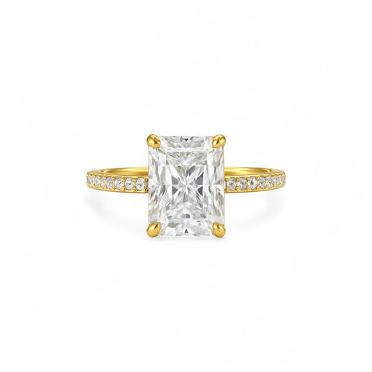 Simi Radiant cut Engagement Ring in 18K Gold