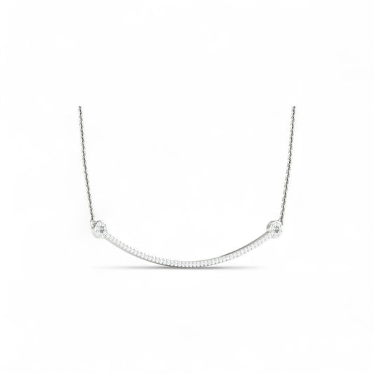 Smile Natural Diamond Necklace in 18 karat Gold