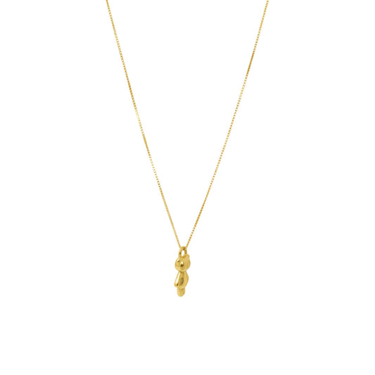 Teddy Bear Pendant Necklace in 18KT Gold