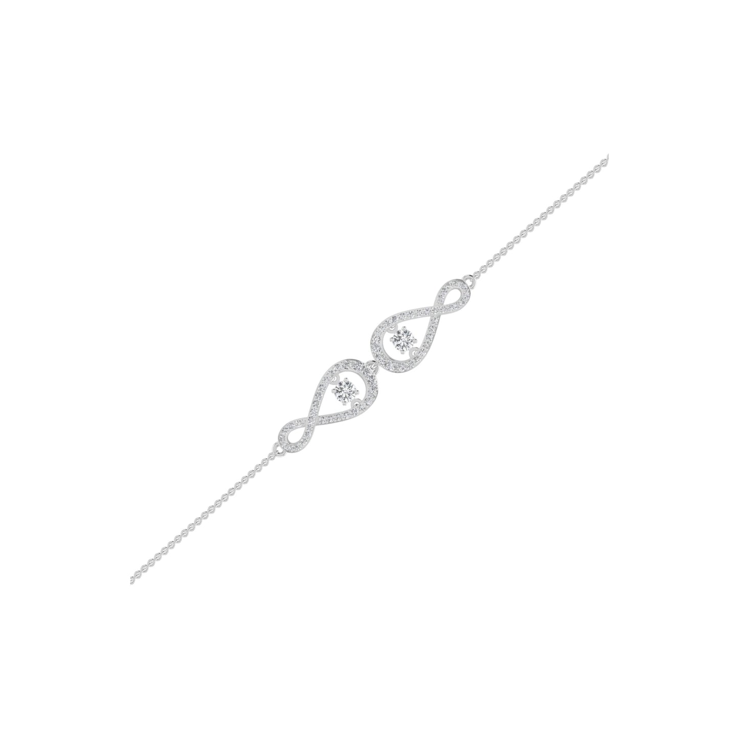 Two Charm Twinkle Infinie Diamond Bracelet in 18K Gold