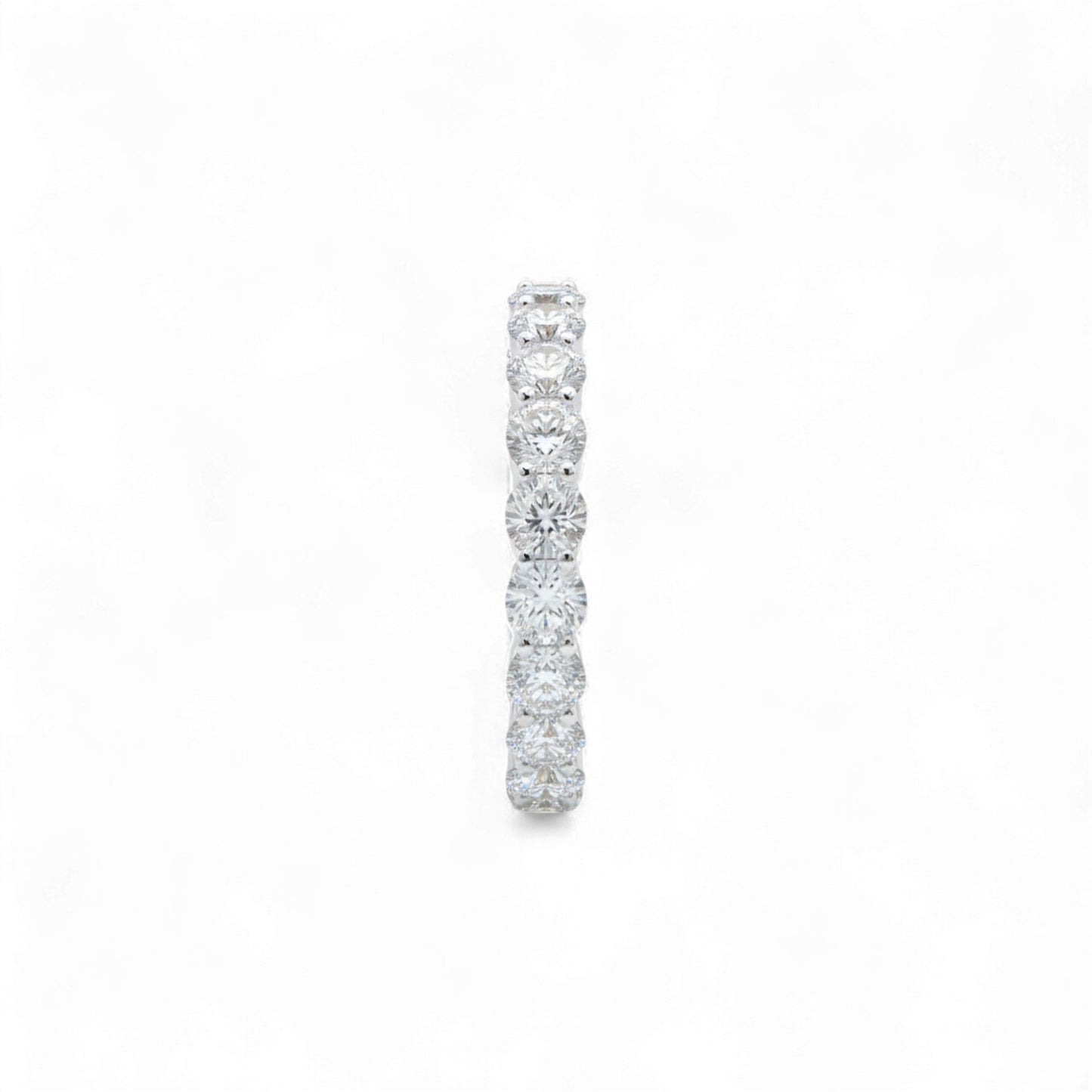 Luna Moissanite Band in 925 Sterling Silver