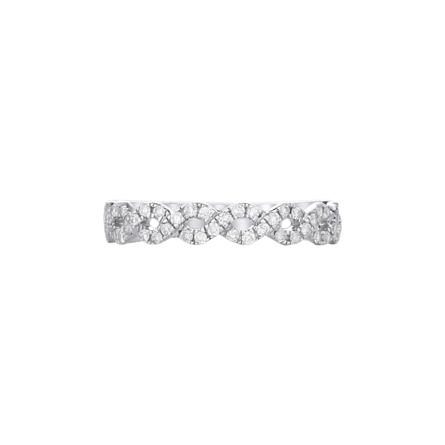 Diamond ring with a white background