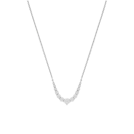 Legendary Arleth Diamond Necklace in 18KT gold with natural diamonds cascade design