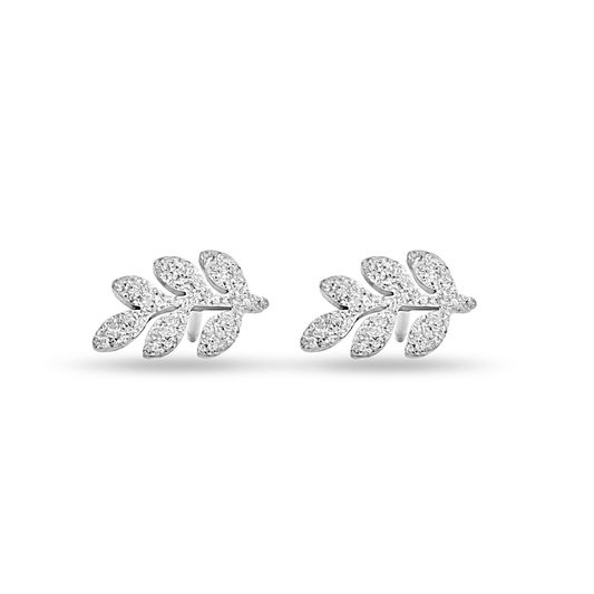 Leaf Hypoallergenic Steel Earrings
