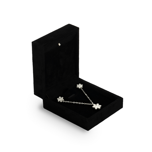 Snow Flakes Hypoallergenic Steel Necklace