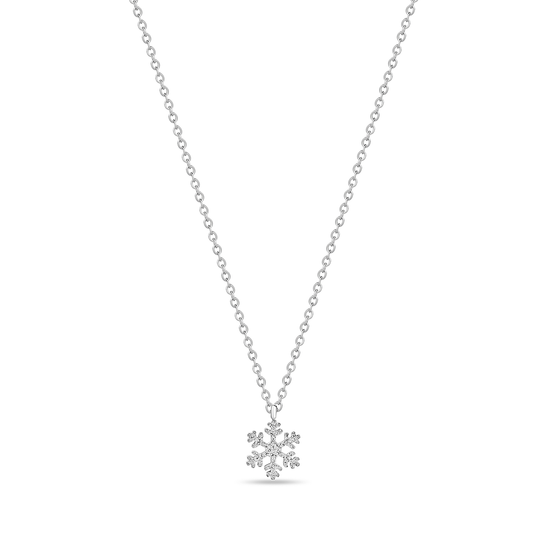 Snow Flakes Hypoallergenic Steel Necklace
