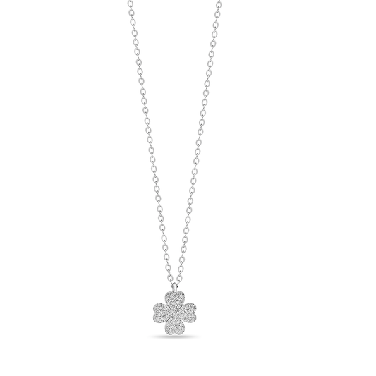 Cross Flowers Hypoallergenic Steel Necklace