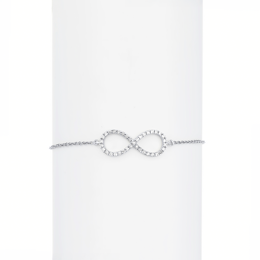 Infinity Diamond Bracelet in 18K Gold