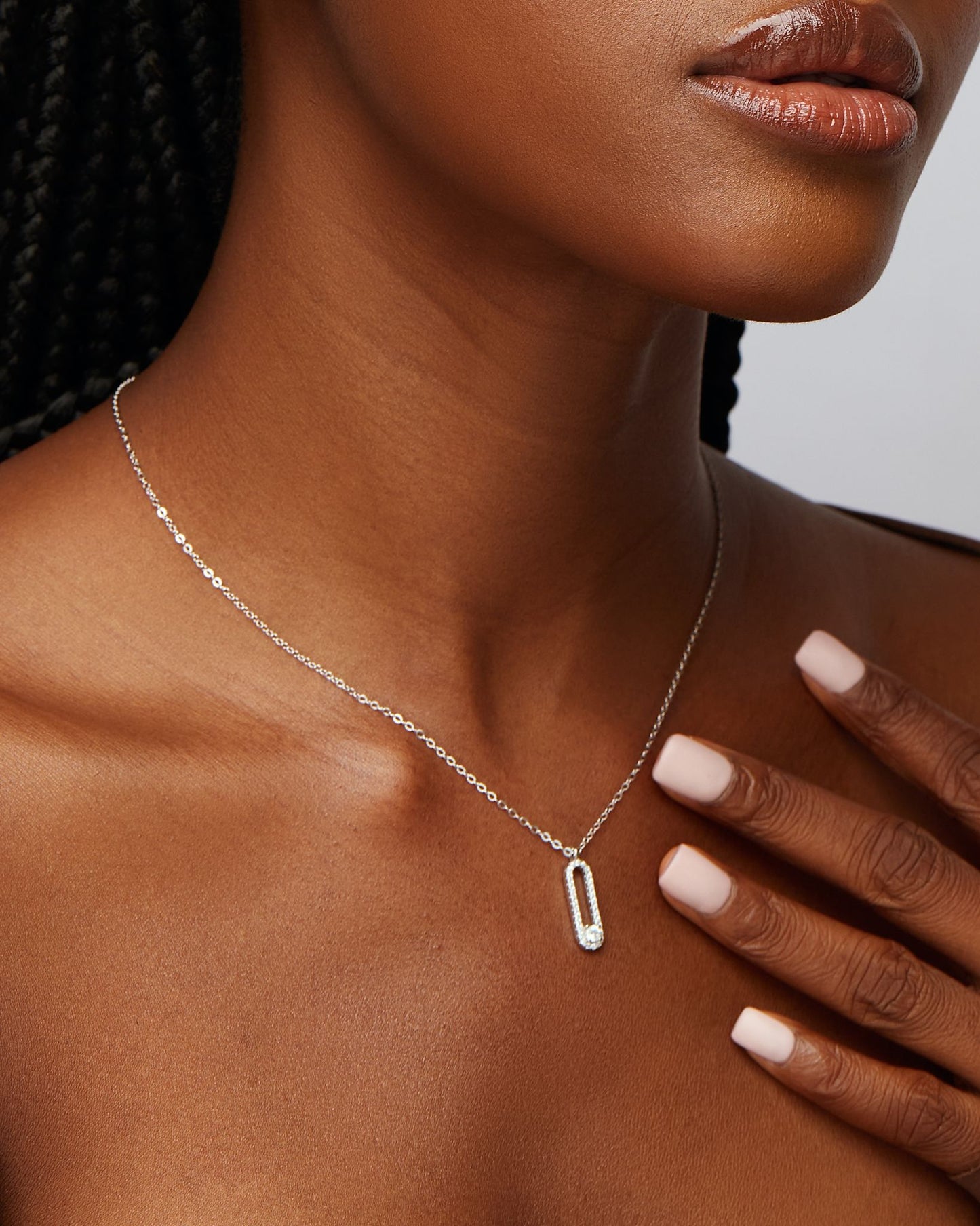 Cecile Moissanite Tennis Necklace IN 925 Sterling Silver