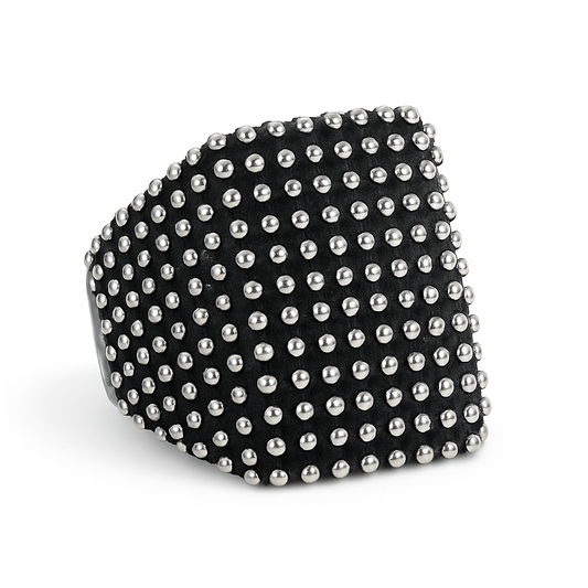 Biker Titanium Stud Band