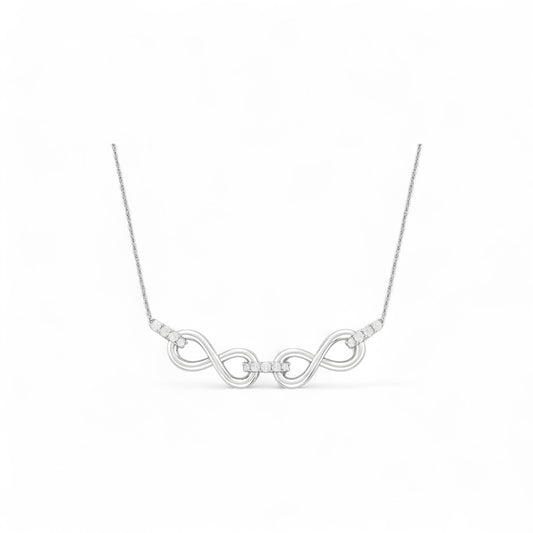 Joan Horizontal Diamond Necklace in 18K Gold
