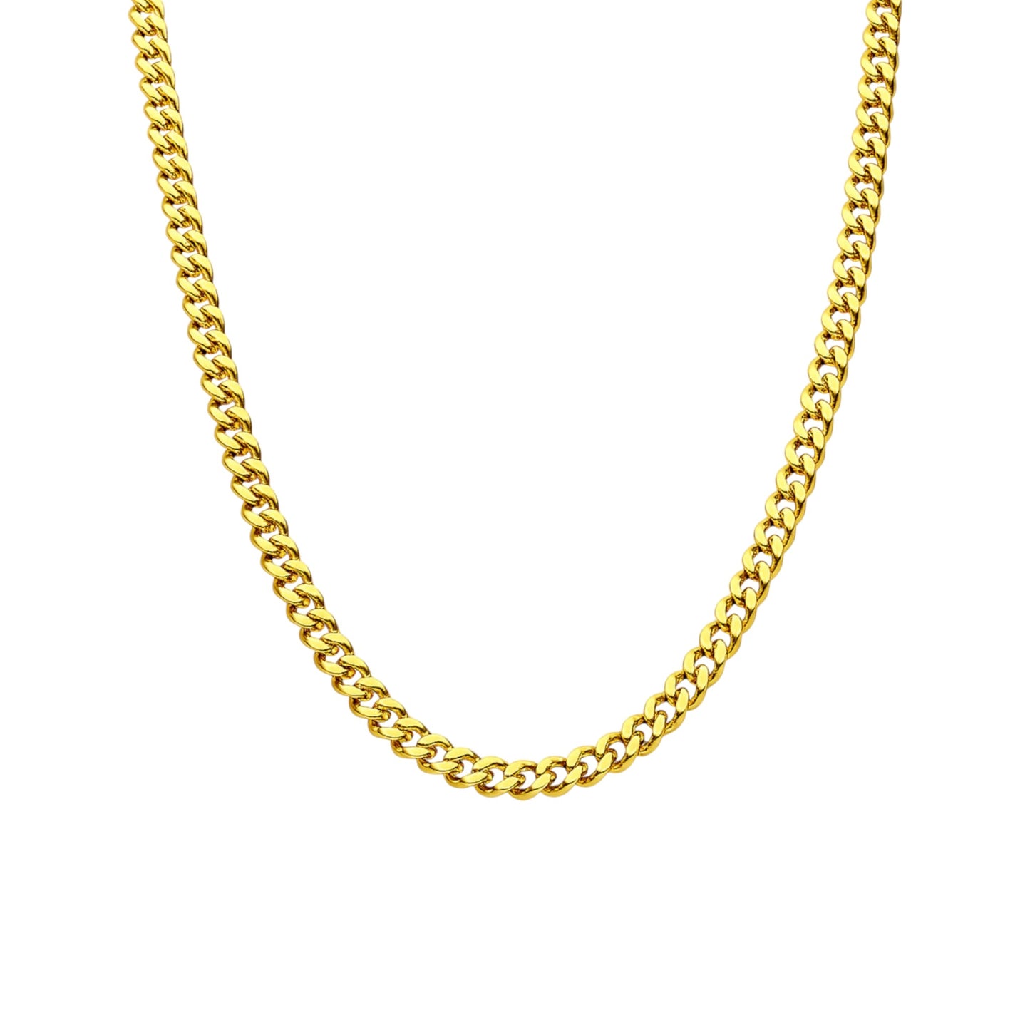 6MM Cuban Chain in 18K Gold